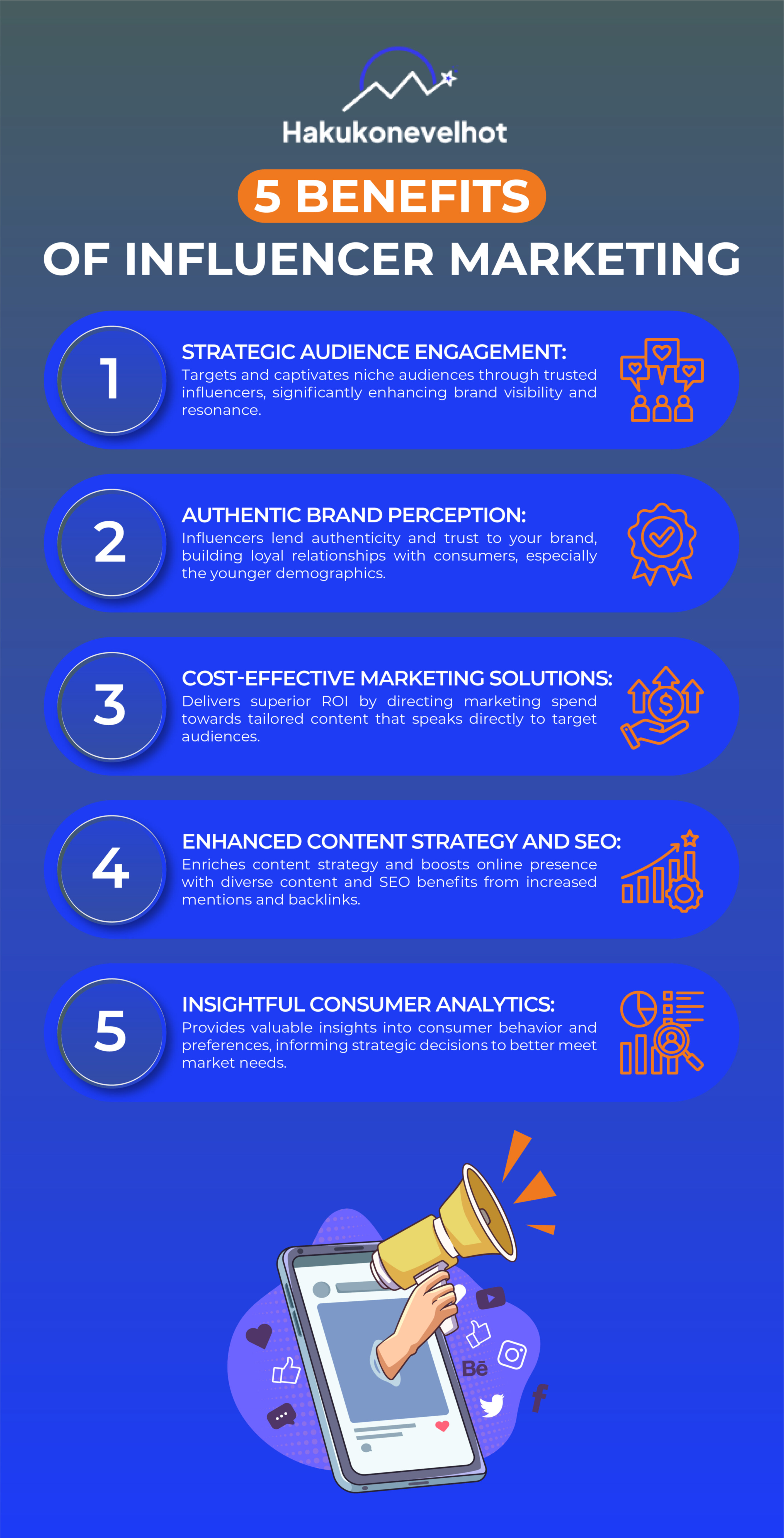 5 Benefits of Influencer Marketing - Infographic